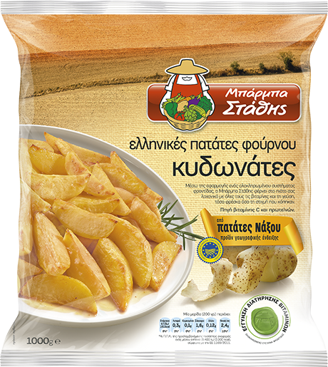 Ελληνικές πατάτες φούρνου κυδωνάτες